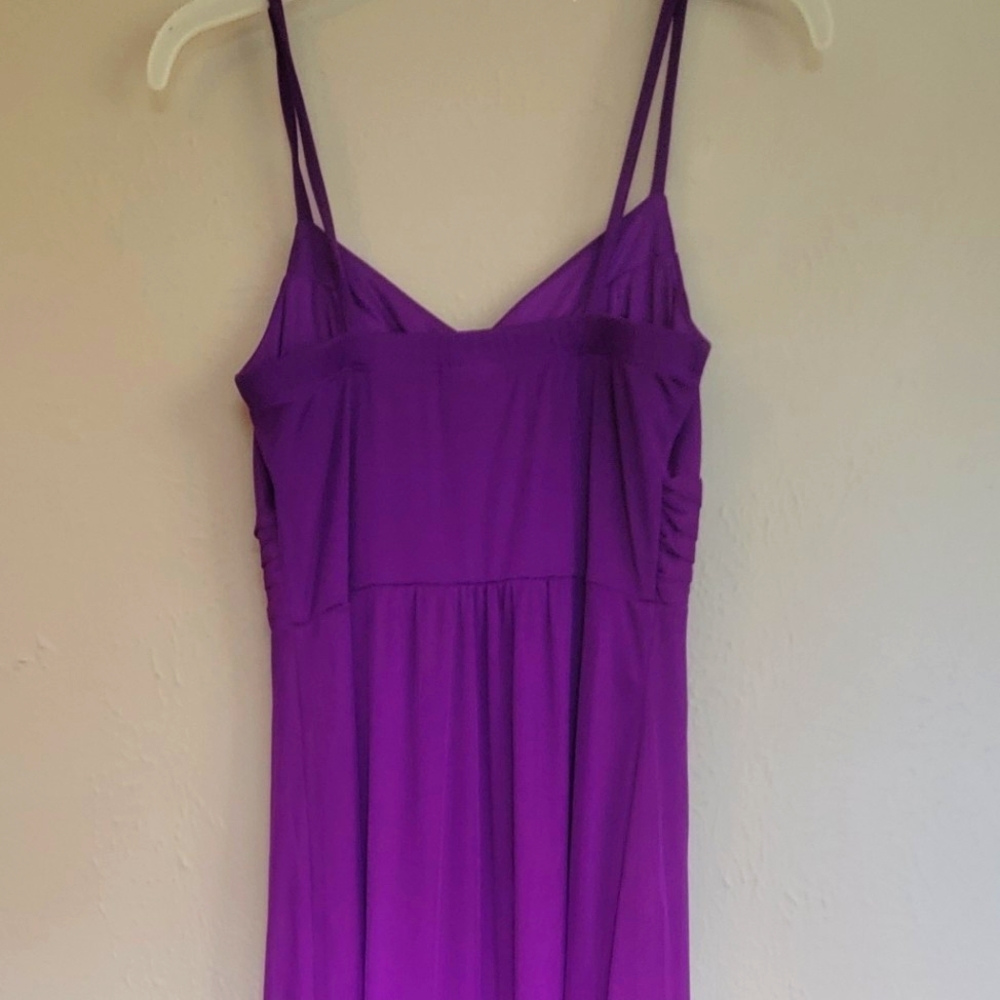 En Focus full length purple dress